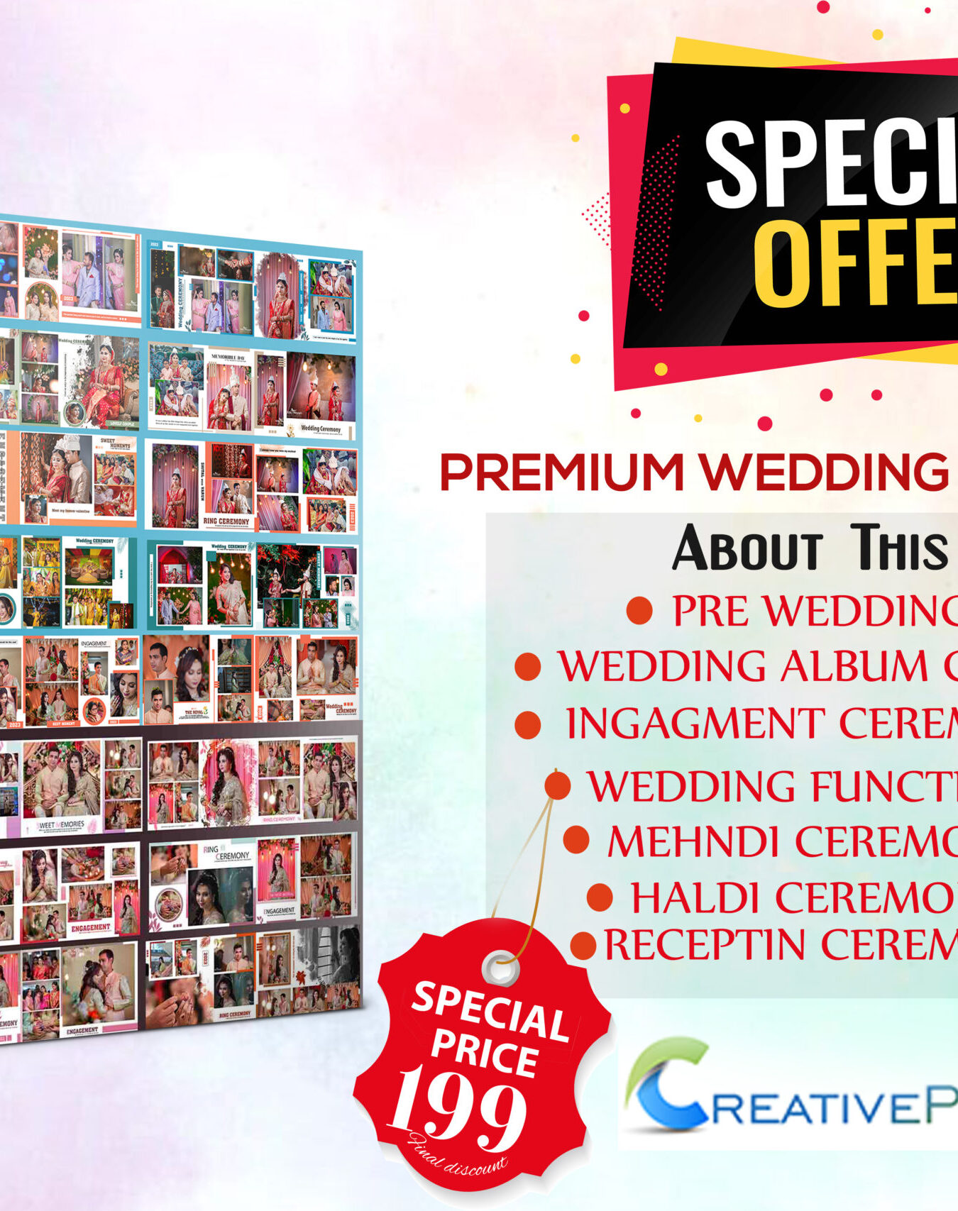 New Wedding Full Album PSD Pack