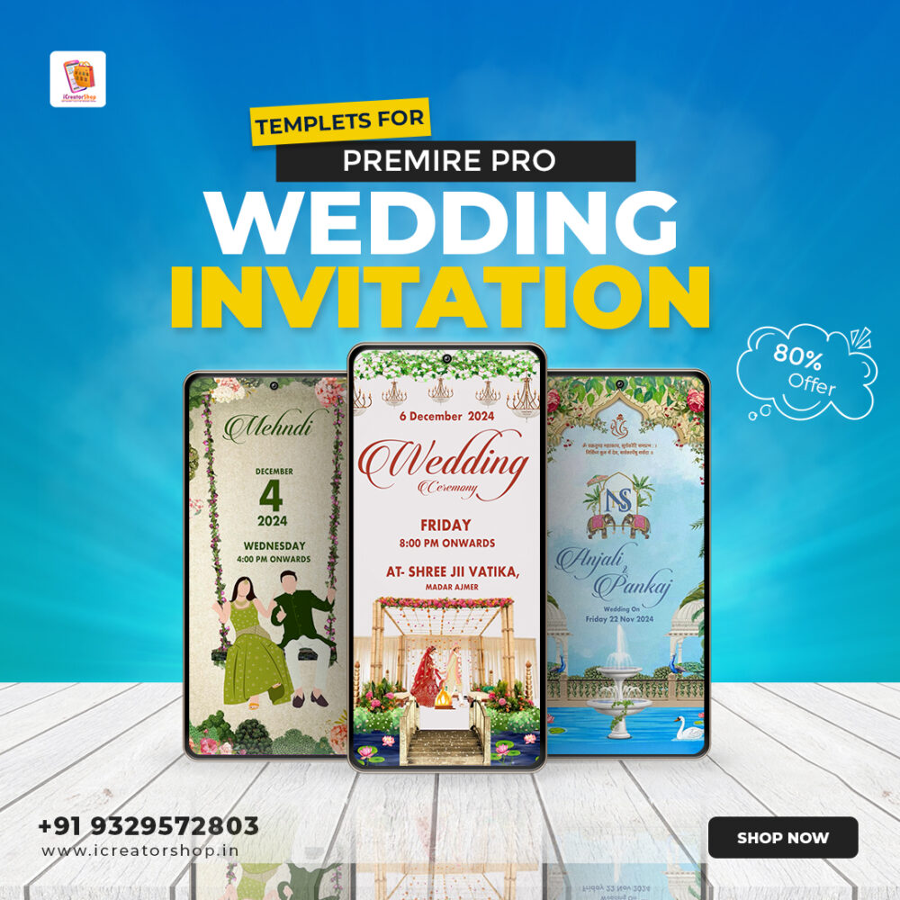 Caricuter Hindu Wedding Invitation