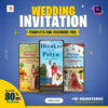 South indian Cericutre Wedding Invitation Template –ZX09