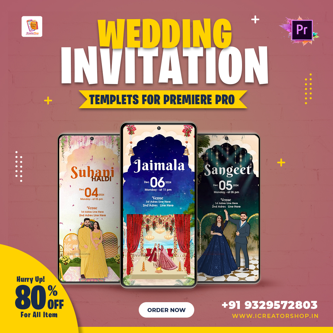 Grand Wedding Invitation Premiere Pro Project
