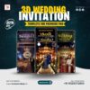3d Wedding invitation Templets